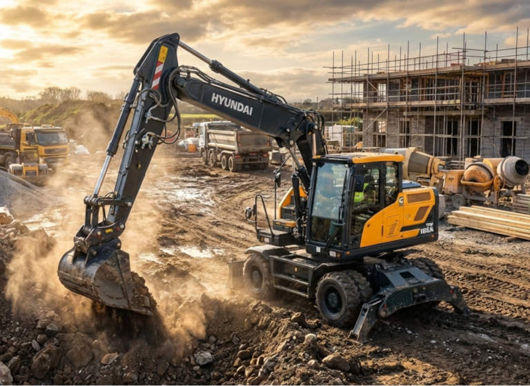 Колесен багер