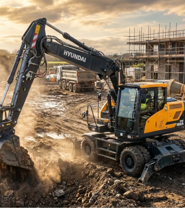 Колесен багер